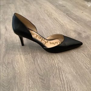 Sam Edelman Black Jaina Leather Pump, Size 7